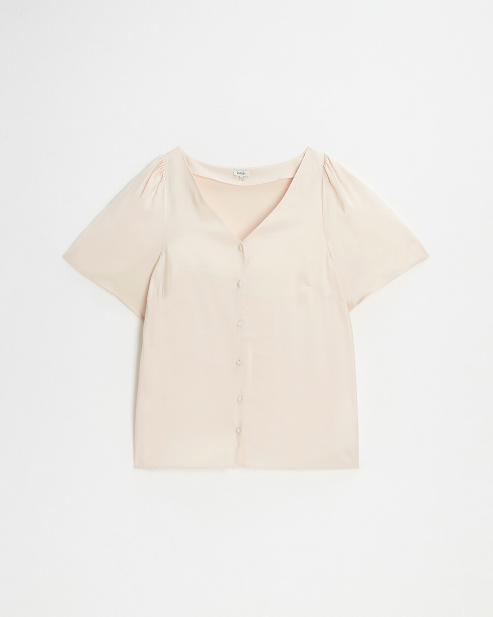 Blouse manches courtes Coloris rose p&acirc;le  Natalys