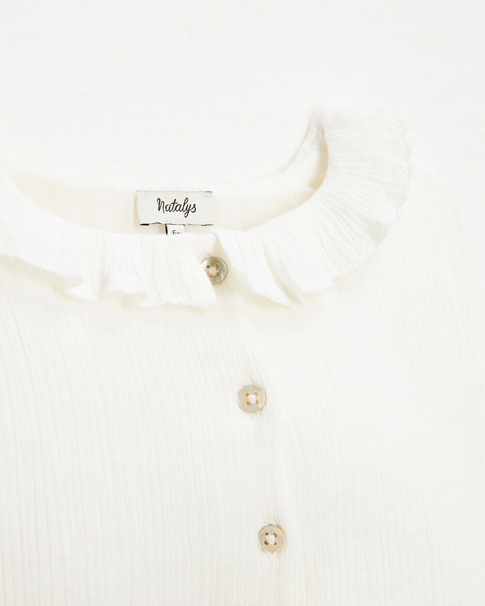 Blouse b&eacute;b&eacute; en gaze de coton bio   Natalys