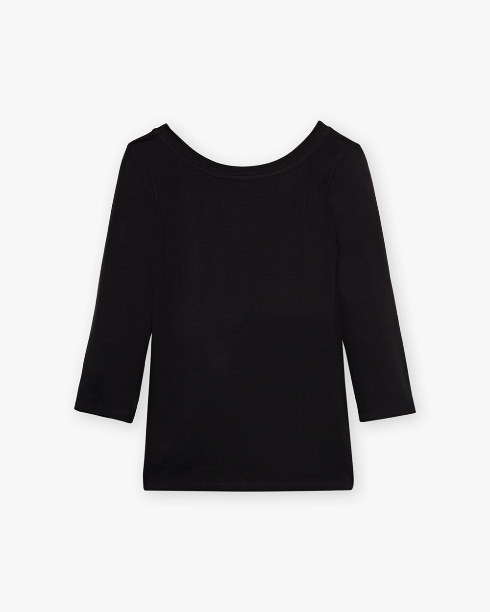 Tee-shirt noir col danseuse En coton bio  Natalys