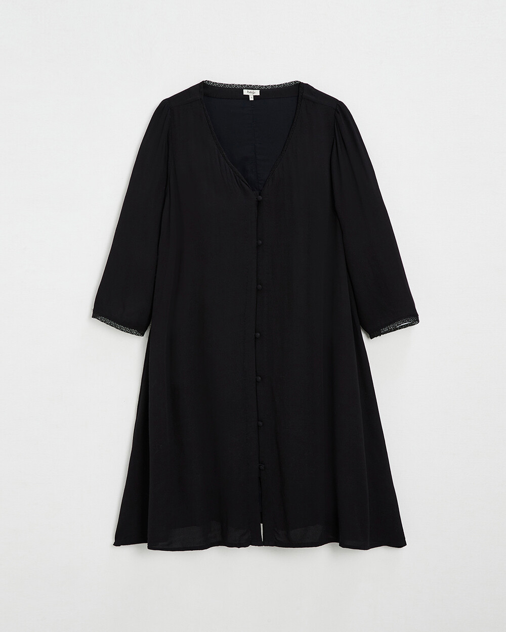 Robe noir en viscose grossesse et allait... Natalys