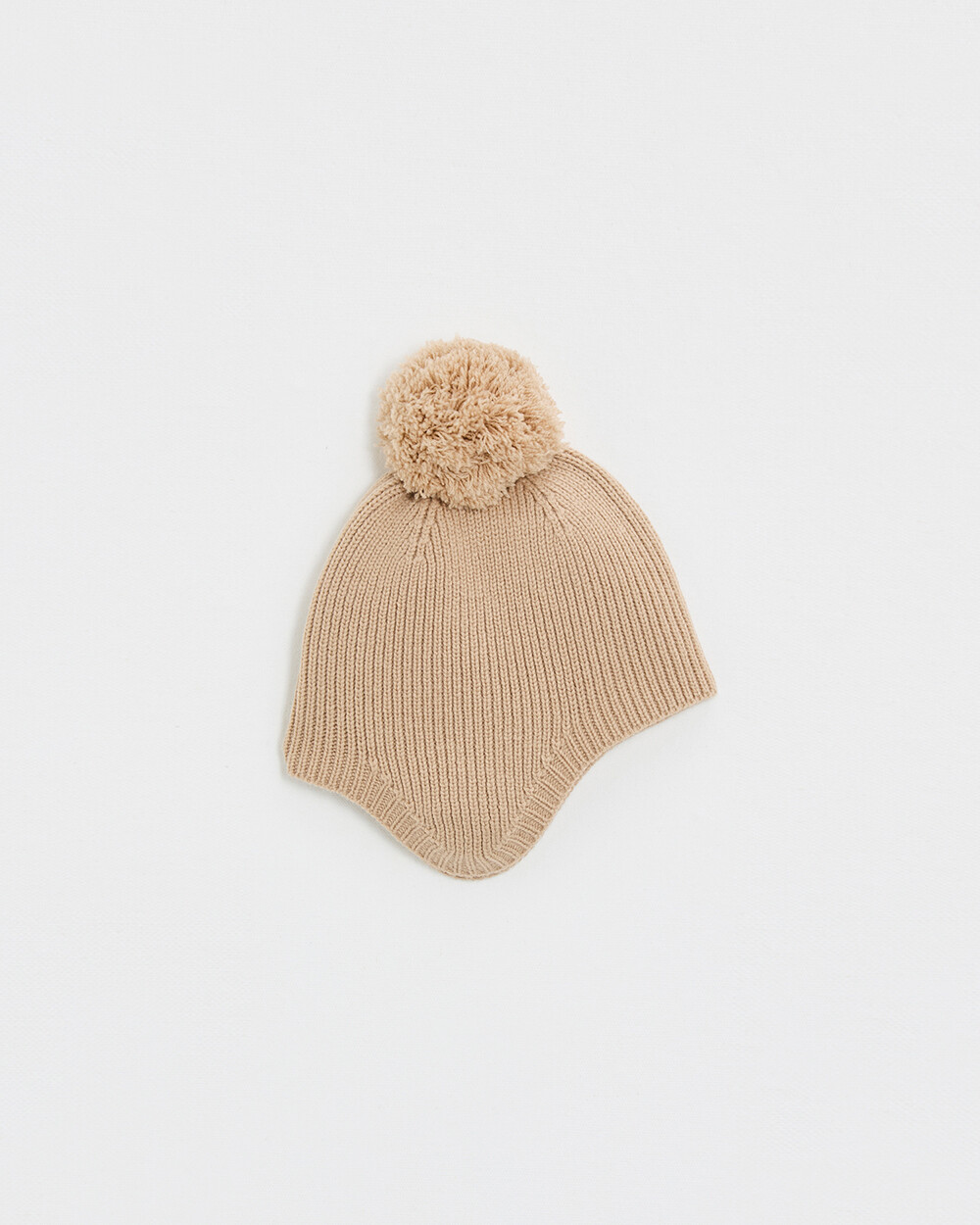 Bonnet en laine mérinos Coloris beige Natalys