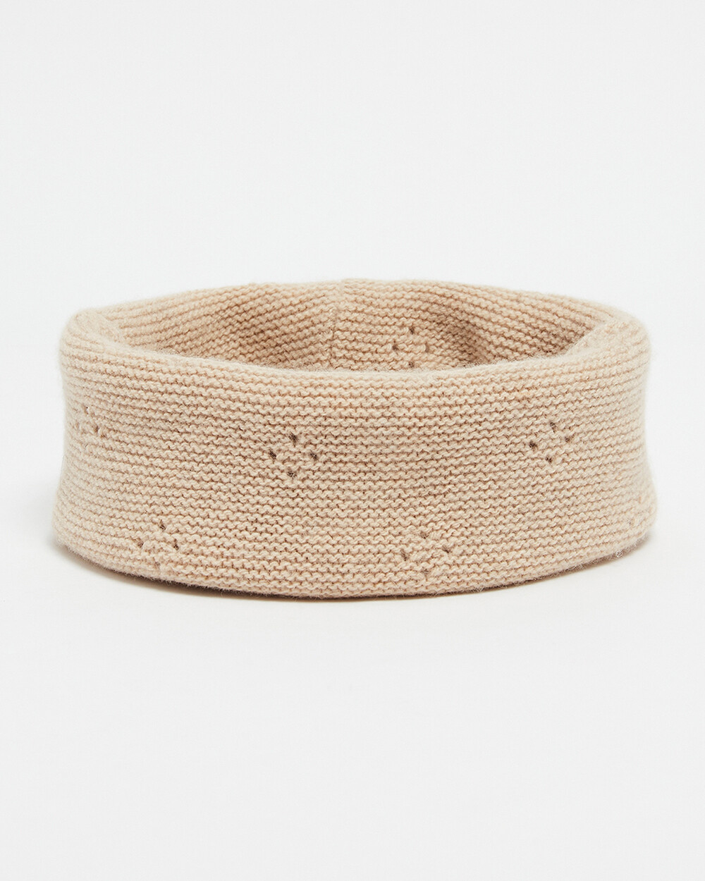 Snood en tricot ajour&eacute; Colori beige chin&eacute;  Natalys