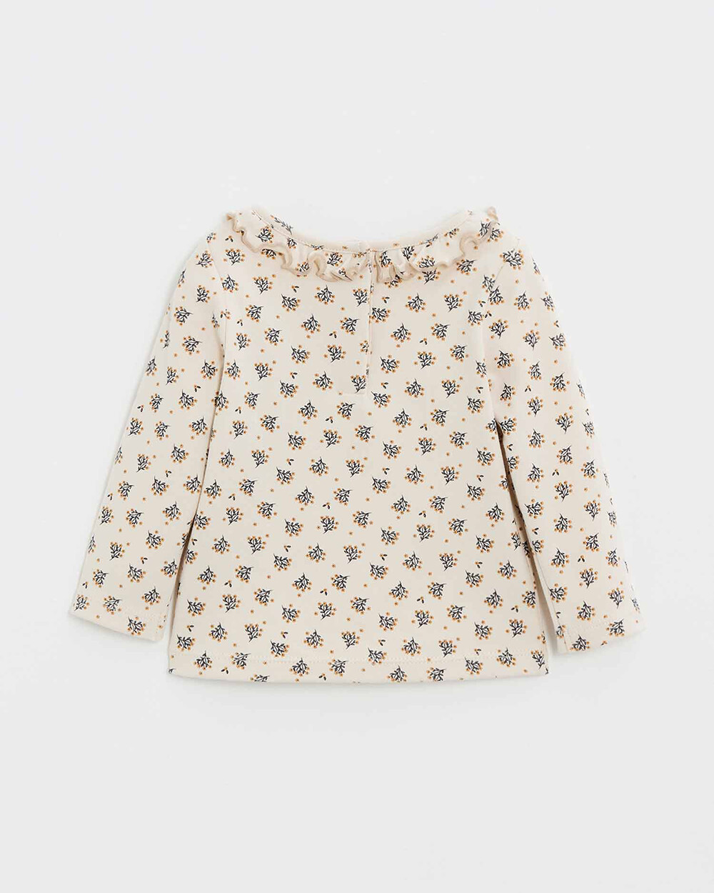 T-shirt manches longues Imprim&eacute; boutons d'or  Natalys