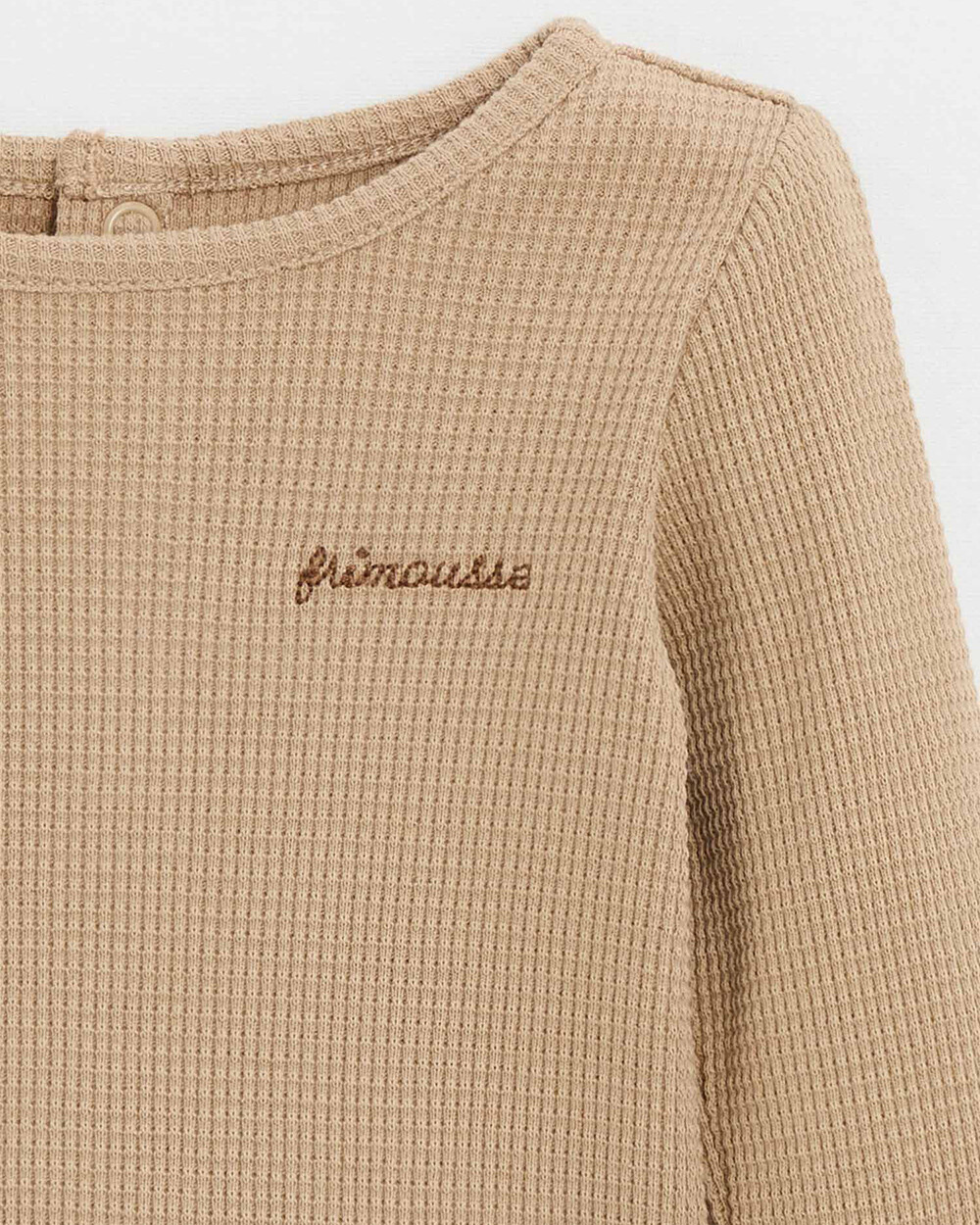 Body manches longues brodé Coloris caramel Natalys