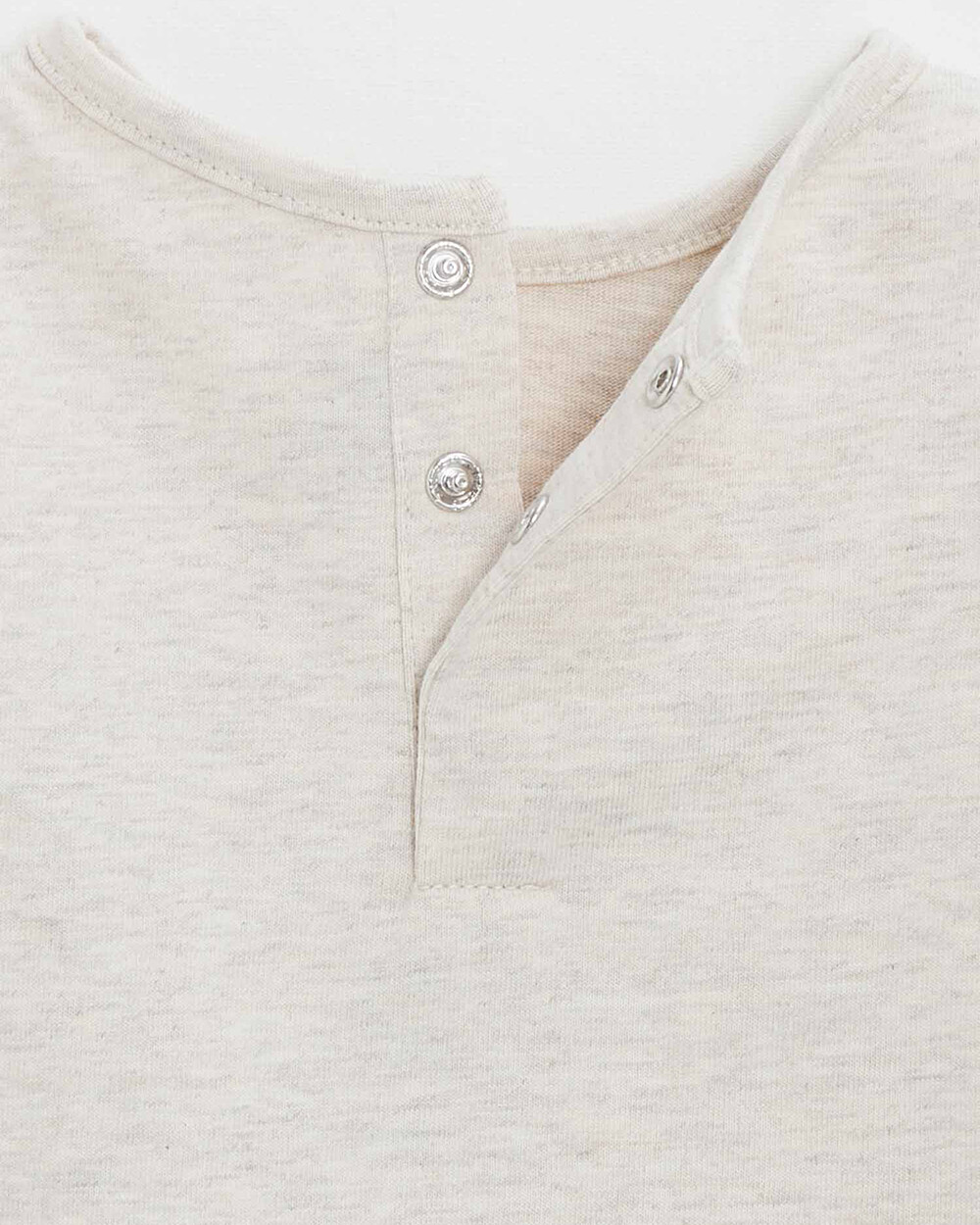 T-shirt manches longues anim&eacute; Coloris beige chin&eacute;  Natalys