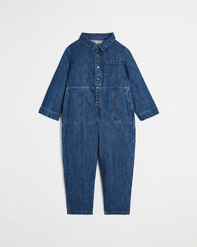 Combinaison en denim Coloris bleu Natalys