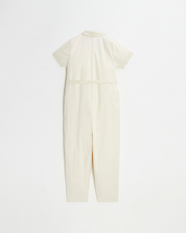 Combinaison longue en twill Coloris beige Natalys