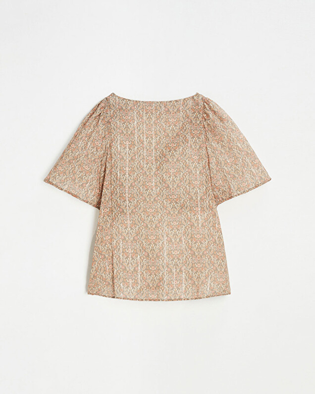 Blouse manches courtes Imprimé fleurs Natalys