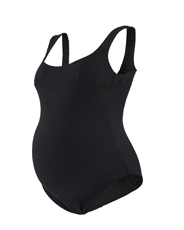 Maillot de bain 1 pièce Coloris noir Cache coeur