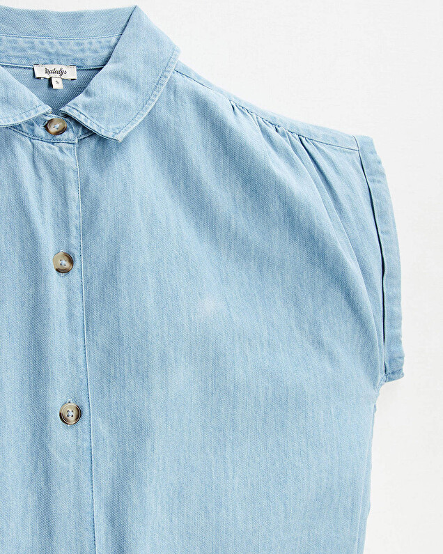 Robe de grossesse en denim Coloris bleu clair Natalys