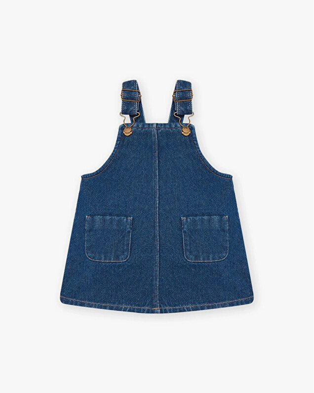 Robe salopette en jean Coloris bleu Natalys