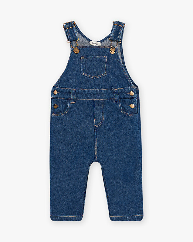 Salopette longue en denim Natalys