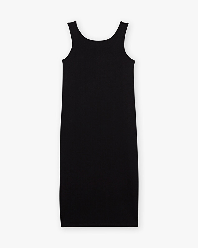 Robe débardeur noir En coton bio Natalys