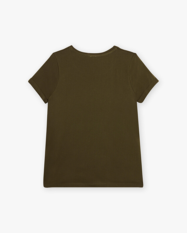 Tee-shirt kaki En coton bio Natalys