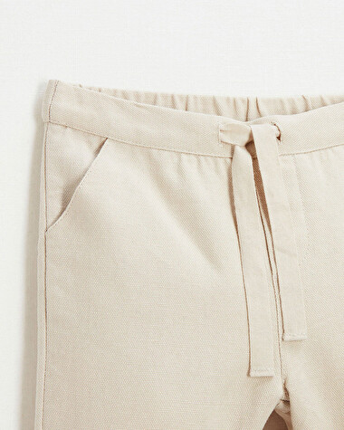 Pantalon en toile Coloris beige  Natalys