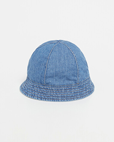 Chapeau en denim brod&eacute; Coloris bleu  Natalys