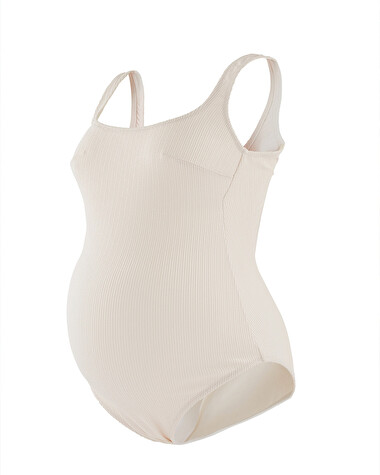 Maillot de bain 1 pi&egrave;ce Coloris &eacute;cru  Cache coeur