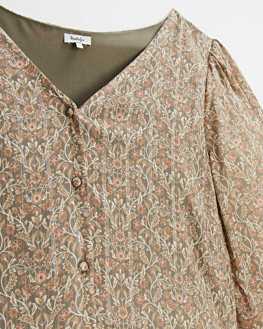 Robe de grossesse Imprim&eacute; fleurs  Natalys
