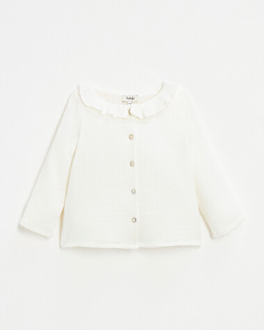 Blouse b&eacute;b&eacute; en gaze de coton bio   Natalys