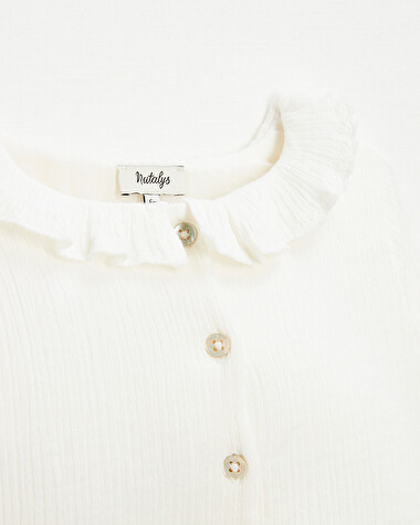 Blouse b&eacute;b&eacute; en gaze de coton bio   Natalys