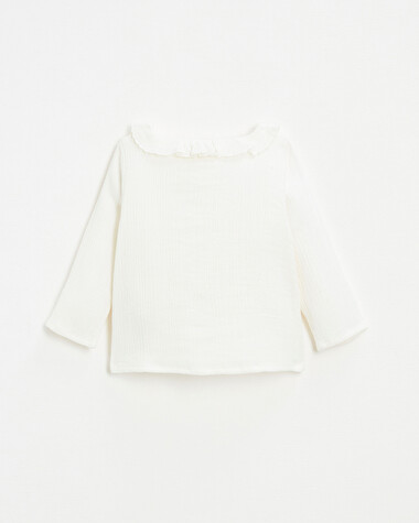 Blouse b&eacute;b&eacute; en gaze de coton bio   Natalys