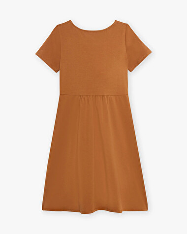 Robe &agrave; fronces En coton bio  Natalys