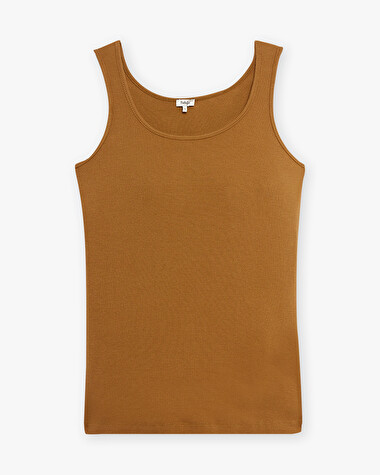 D&eacute;bardeur camel En coton bio  Natalys