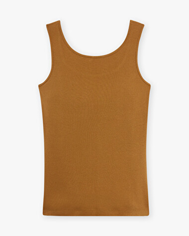 D&eacute;bardeur camel En coton bio  Natalys