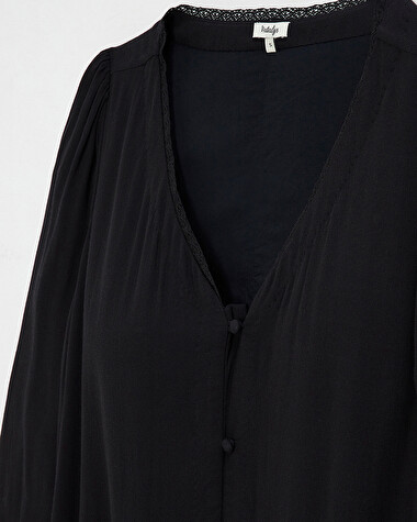 Robe noir en viscose grossesse et allait...   Natalys
