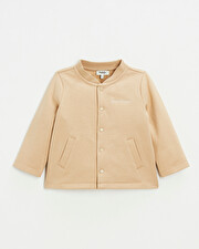 Gilet en molleton brod&eacute; Coloris camel  Natalys