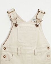 Salopette courte en toile Coloris beige  Natalys