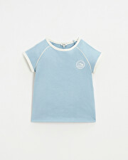Tee shirt manches courtes Coloris bleu gris  Natalys