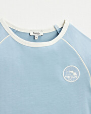 Tee shirt manches courtes Coloris bleu gris  Natalys