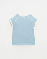 Tee shirt manches courtes Coloris bleu gris  Natalys