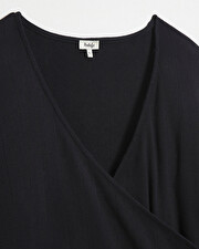 Cardigan cache-coeur en coton Coloris noir Natalys