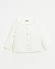 Blouse b&eacute;b&eacute; en gaze de coton bio   Natalys