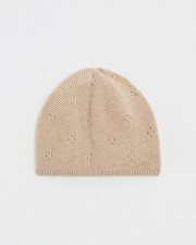 Bonnet en tricot ajour&eacute;e   Natalys