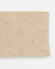 Snood en tricot ajour&eacute; Colori beige chin&eacute;  Natalys