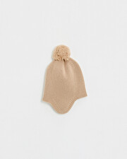 Bonnet en laine m&eacute;rinos Coloris beige  Natalys