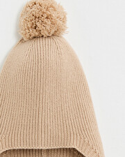 Bonnet en laine m&eacute;rinos Coloris beige  Natalys
