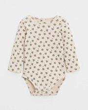 Body manches longues imprim&eacute; Imprim&eacute; boutons d'or  Natalys