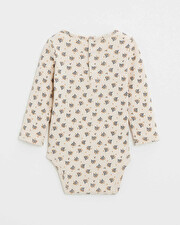 Body manches longues imprim&eacute; Imprim&eacute; boutons d'or  Natalys