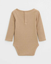 Body manches longues brodé Coloris caramel Natalys