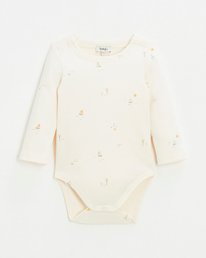 Body manches longues Imprim&eacute; marin  Natalys