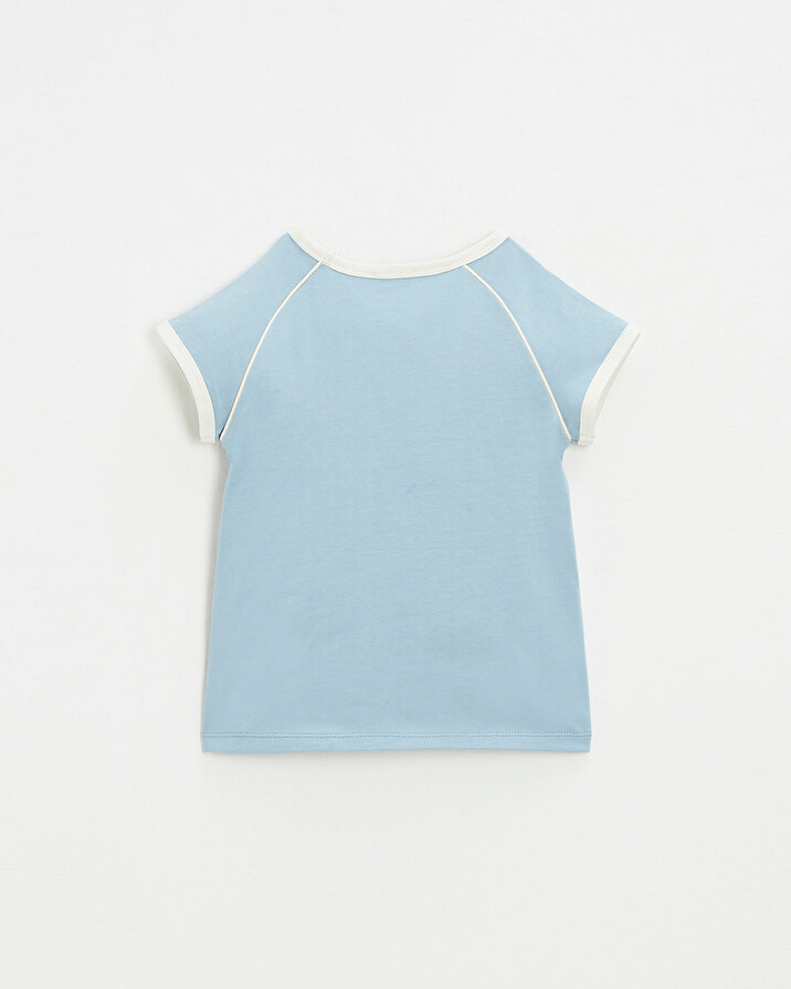 Tee shirt manches courtes Coloris bleu gris  Natalys