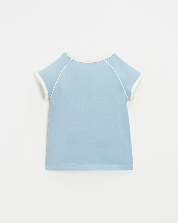 Tee shirt manches courtes Coloris bleu gris  Natalys
