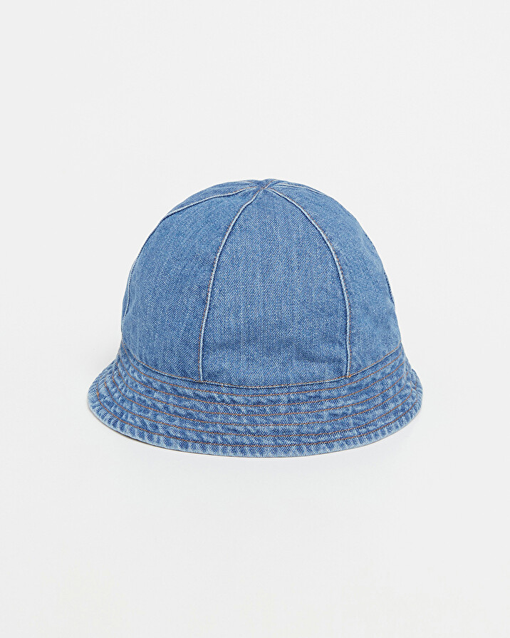 Chapeau en denim brodé Coloris bleu Natalys