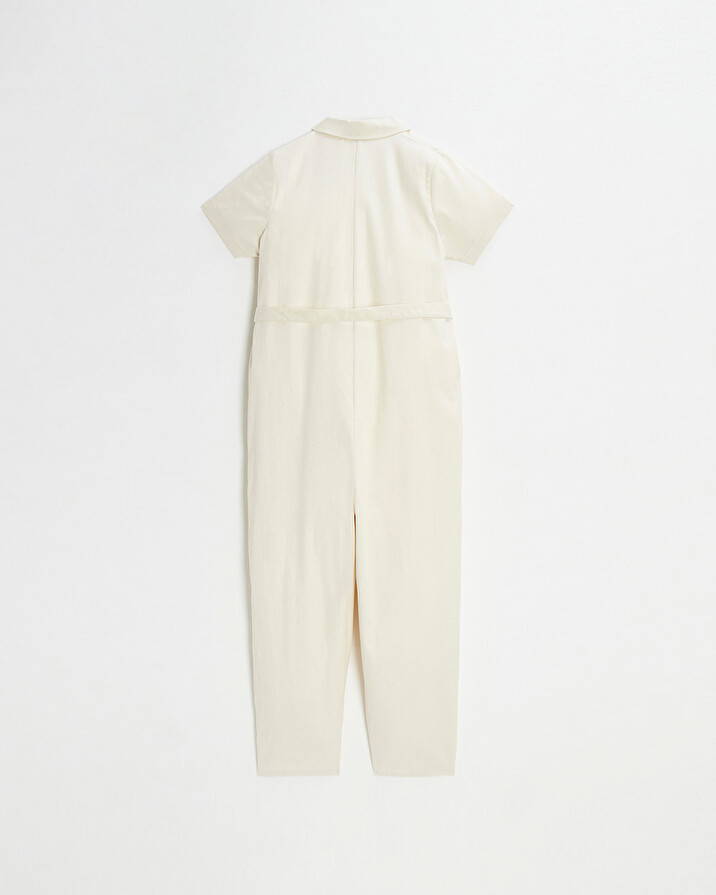 Combinaison longue en twill Coloris beige  Natalys