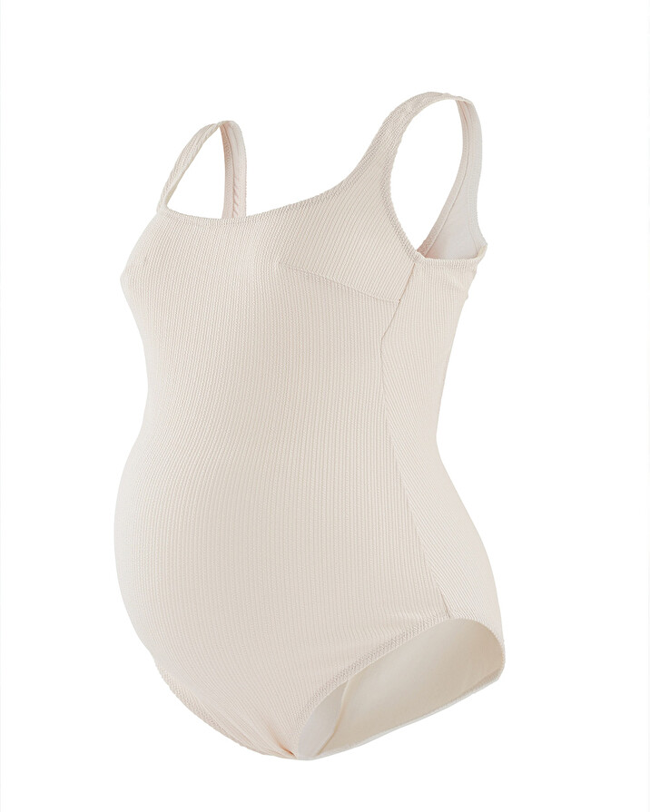 Maillot de bain 1 pi&egrave;ce Coloris &eacute;cru  Cache coeur