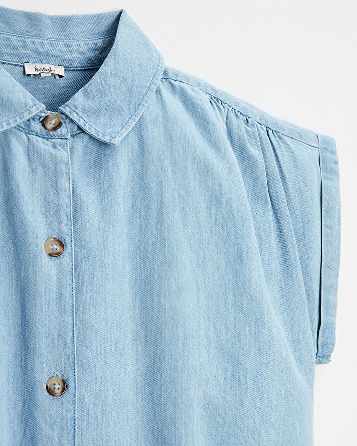Robe de grossesse en denim Coloris bleu clair  Natalys